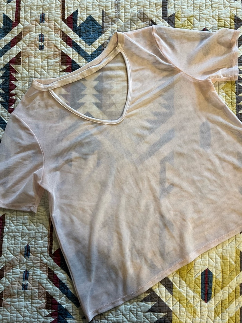 Pink Mesh Shirt